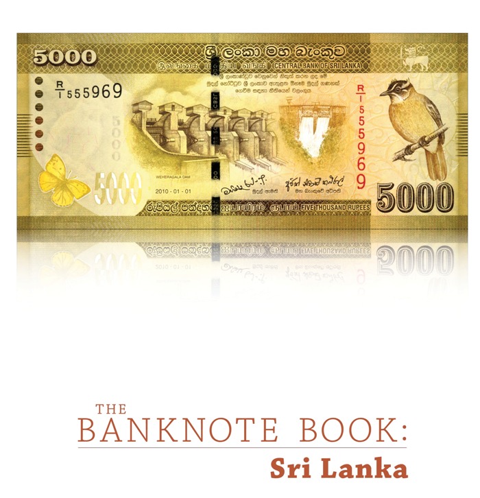 <font color=01><b><center> <font color=red>The Banknote Book: Sri Lanka</font></b></center><p>This 10-page catalog covers every note (89 types and varieties, including 14 notes unlisted in the SCWPM) issued by the Central Bank of Sri Lanka from 1987 until present day. <p> To purchase this catalog, please visit <a href="https://www.mebanknotes.com"><font color=blue>www.BanknoteBook.com</font></a>
